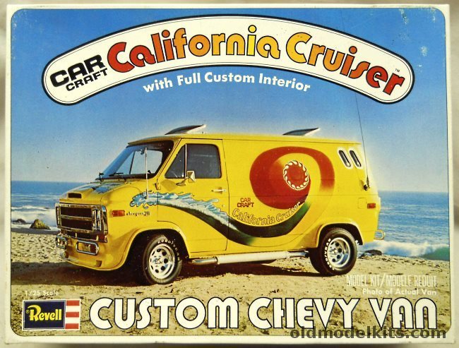 Revell 1/25 Cart Craft California Cruiser Custom Chevy Van  - (Chevrolet), H1395 plastic model kit